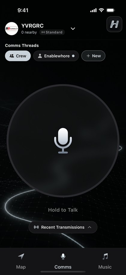 Hairpin push-to-talk comms in the silver skin